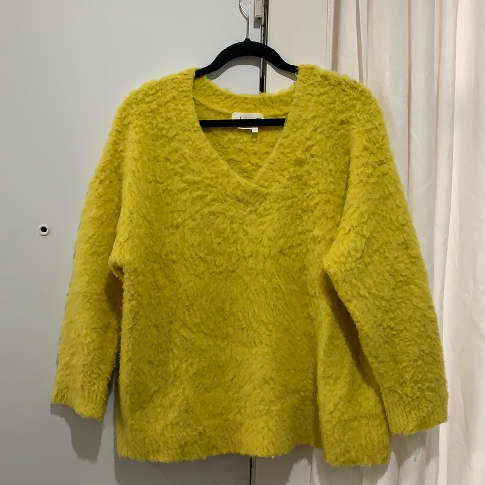 Oversized fuzzy sweater